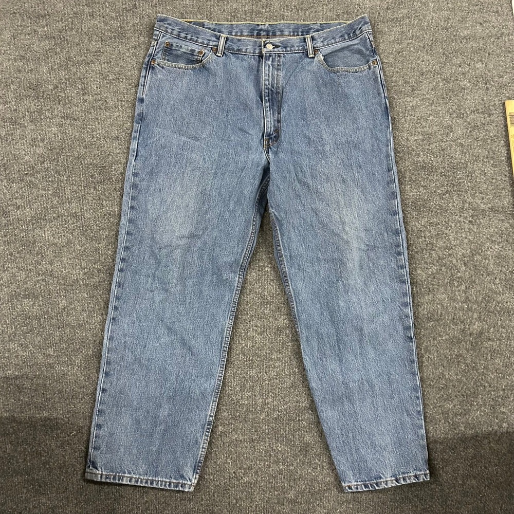 Levi's Jeans Mens Size 42x30 Blue 550 Relaxed Fit Tapered Leg Denim Cotton Pants